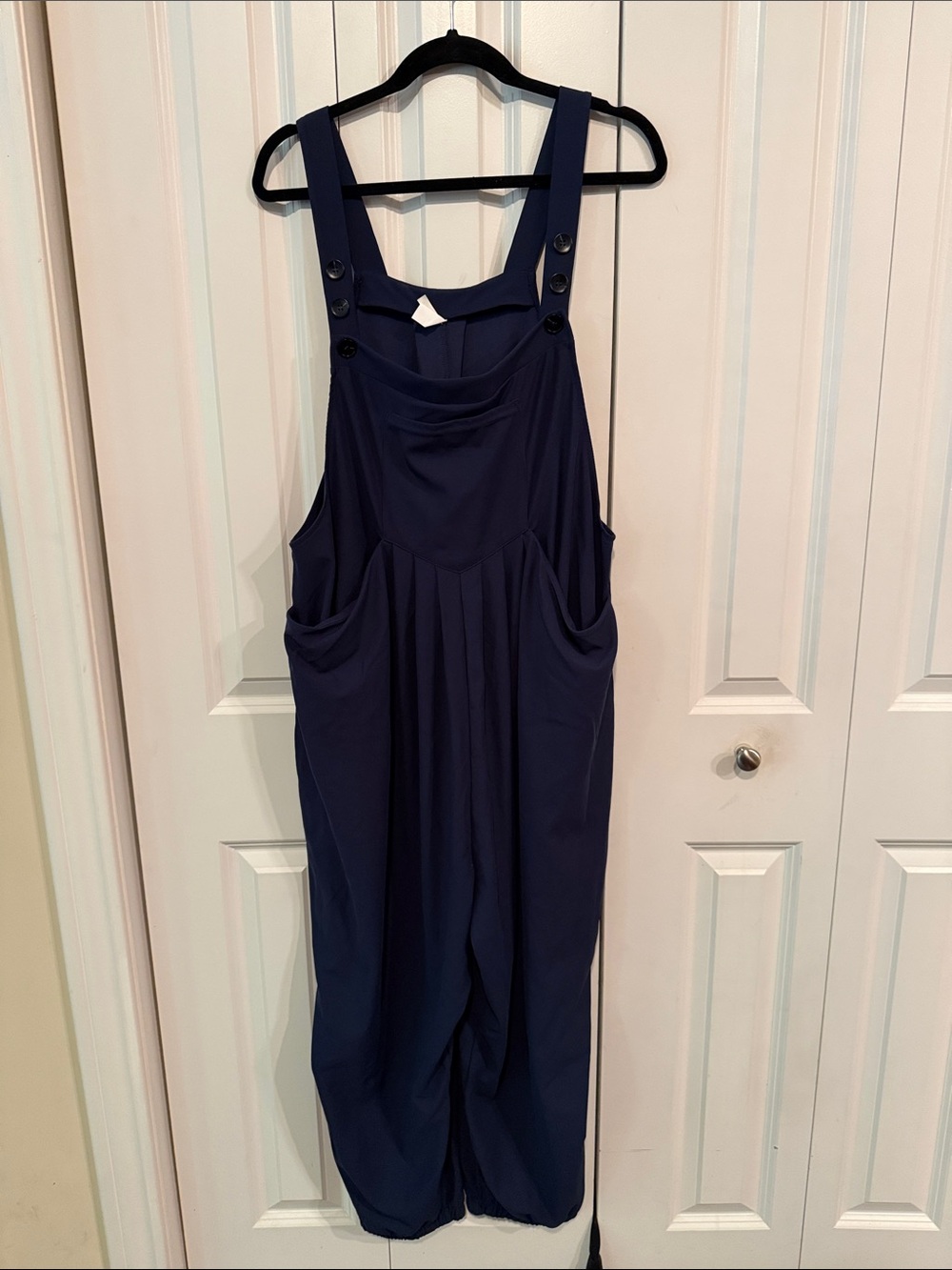 HALARA Navy Blue Relaxed Jumpsuit Romper